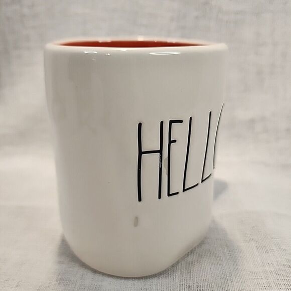 Rae Dunn Mug HELLO Artisan Collection by Magenta White / Orange Fall Mug - Picture 7 of 16